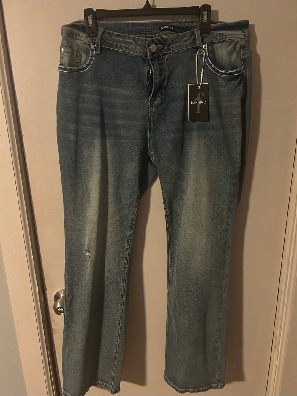 Women's Light Blue Straight Jeans